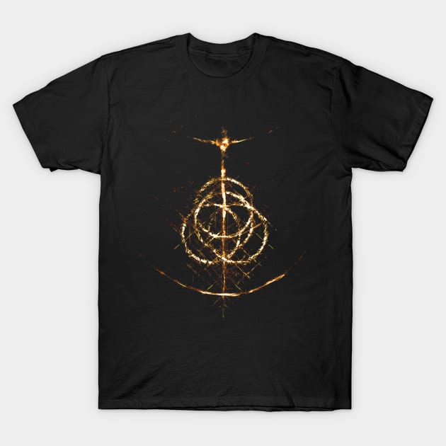 Elden Ring Symbol for Gamers T-Shirt by barkiah